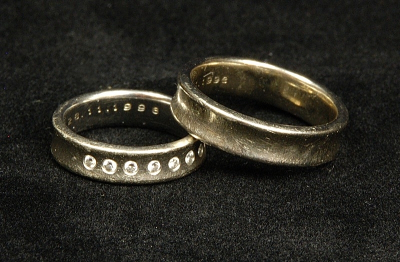 40 Abielusõrmused - valge kuld, briljandid