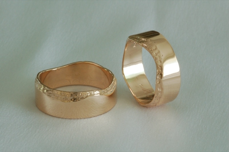 27 Abielusõrmused - kuld, murtud ääretega